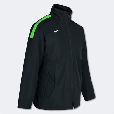 Anorak hombre Trivor negro verde flúor