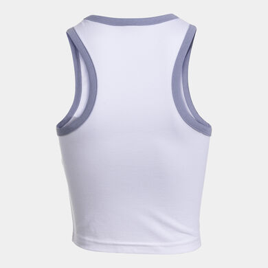 Top kobiety Mimetic bialy niebieski