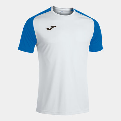 Shirt short sleeve man Academy IV white royal blue
