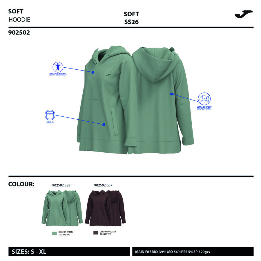 SUDADERA CON CAPUCHA SOFT