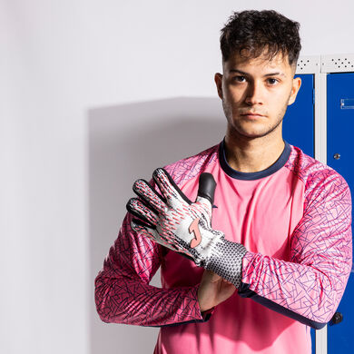 MănuȘi de portar fotbal Area 25 negru coral fosforescent