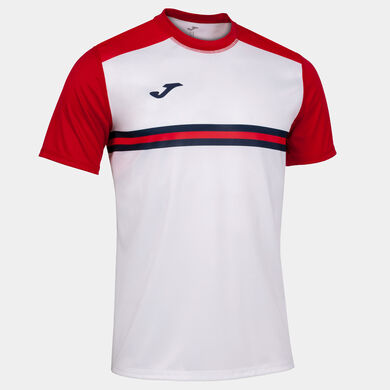T-shirt manga curta homem Hispa IV branco vermelho