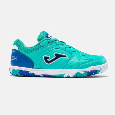 Zapatillas f&uacute;tbol sala Top Flex Jr 26 indoor junior turquesa