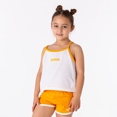 Camiseta tirantes niña Vallina blanco