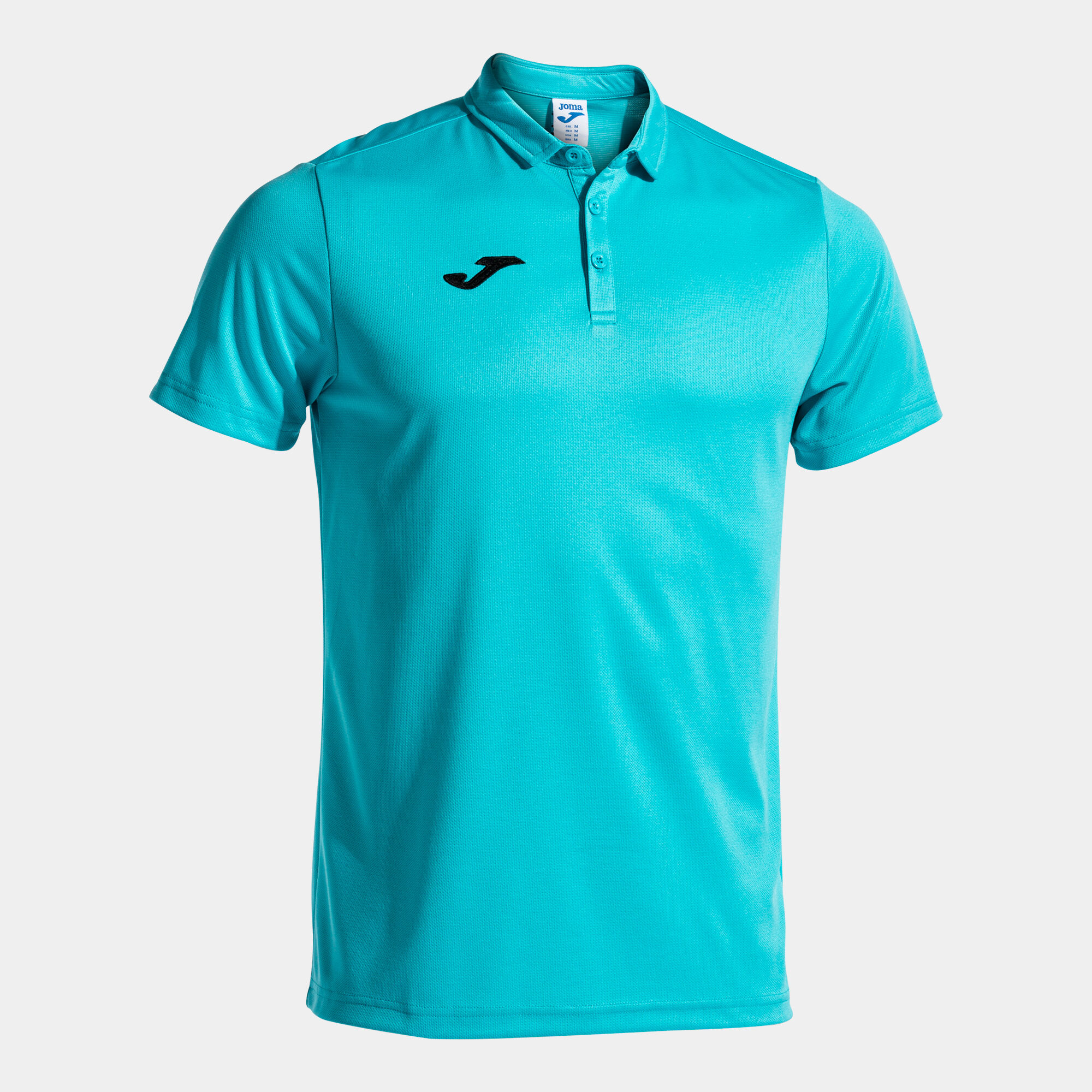 Polo shirt short-sleeve man Hobby fluorescent turquoise