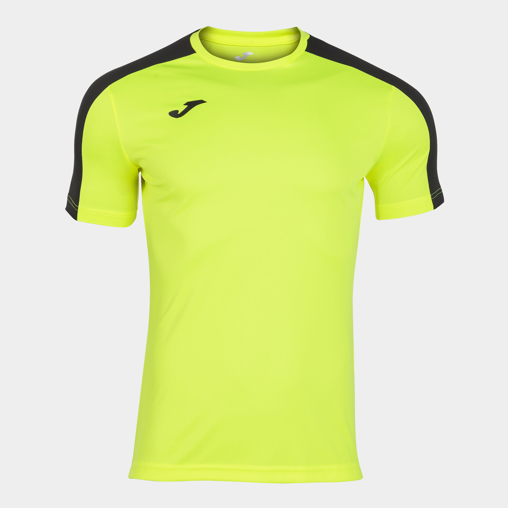 Maillot manches courtes homme Academy III jaune fluo noir