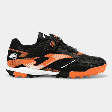 Botas f&uacute;tbol Powerful Jr 26 moqueta - turf junior negro