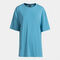 Shirt short sleeve woman Breath blue