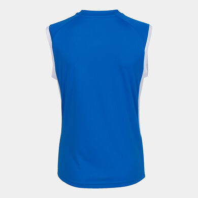 T-SHIRT DE ALÇA MULHER SUPERNOVA II AZUL ROYAL BRANCO
