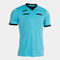 Camiseta manga corta hombre Referee turquesa fl&uacute;or negro