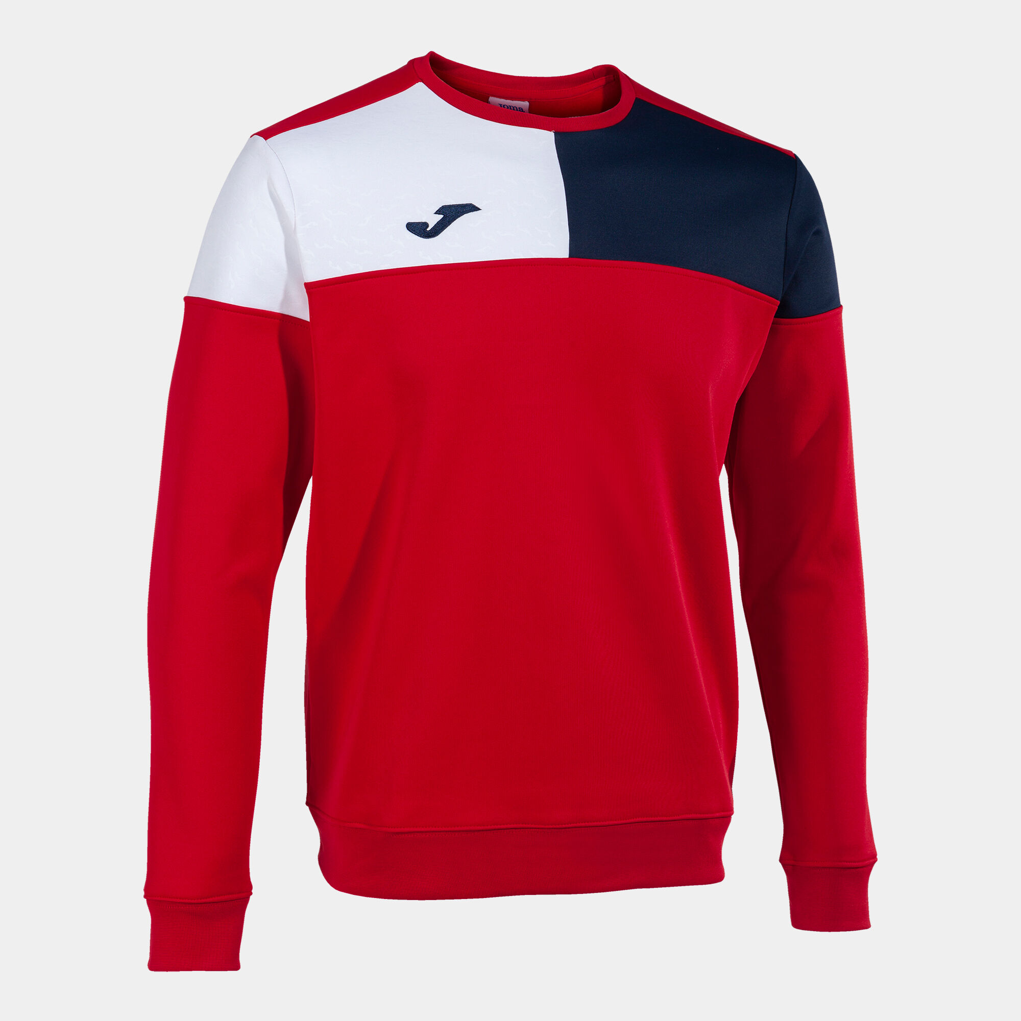 Navy blue and red sweatshirt sales