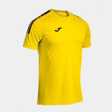 Camiseta manga corta hombre Olimpiada amarillo negro