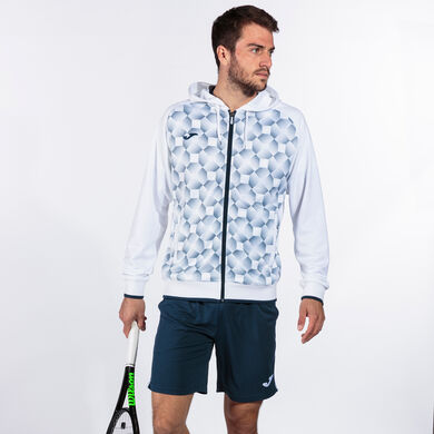 Hooded jacket man Supernova III white navy blue