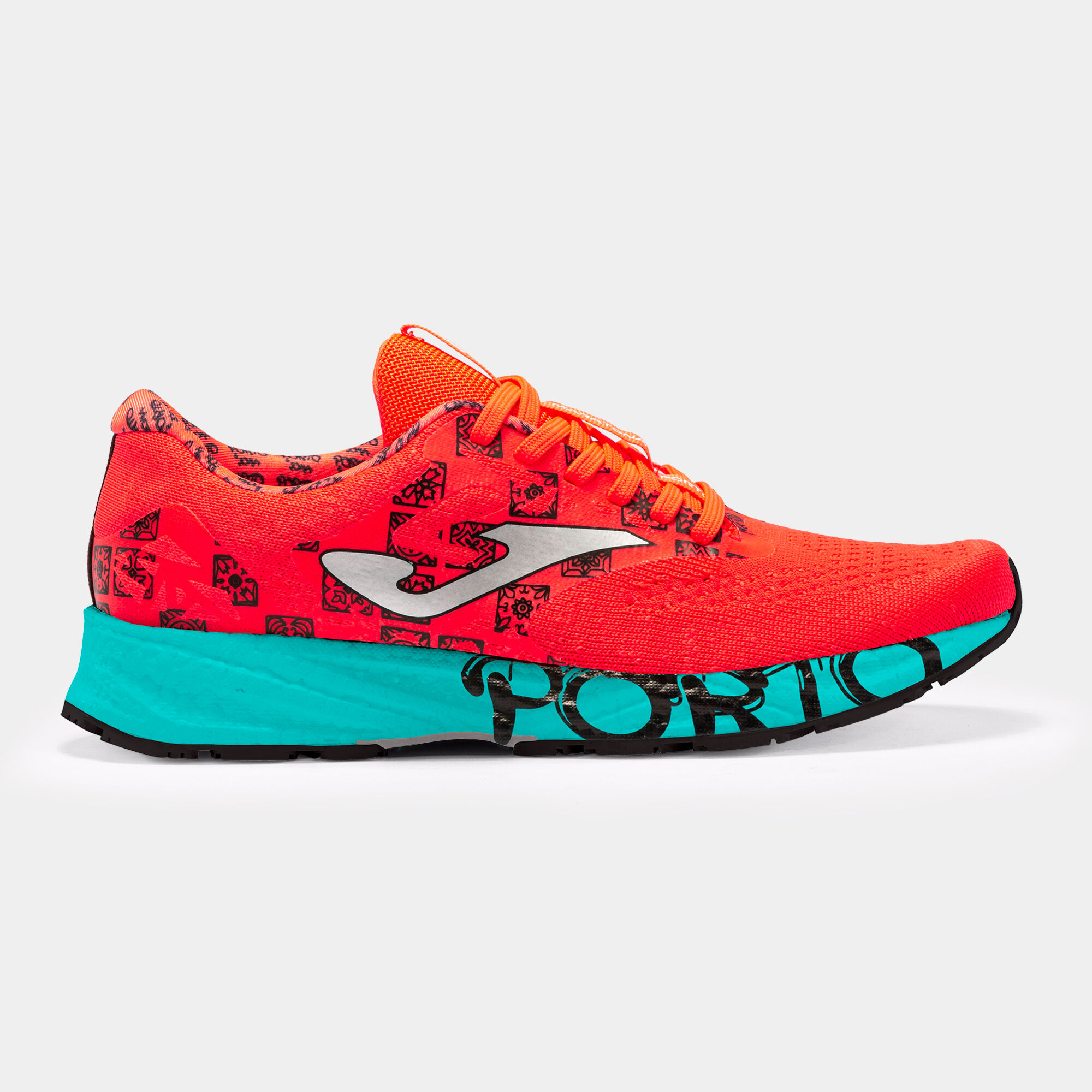RUNNING SHOES STORM VIPER OPORTO MARATHON WOMAN CORAL TURQUOISE