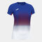 Shirt short sleeve woman Elite VII royal blue white red