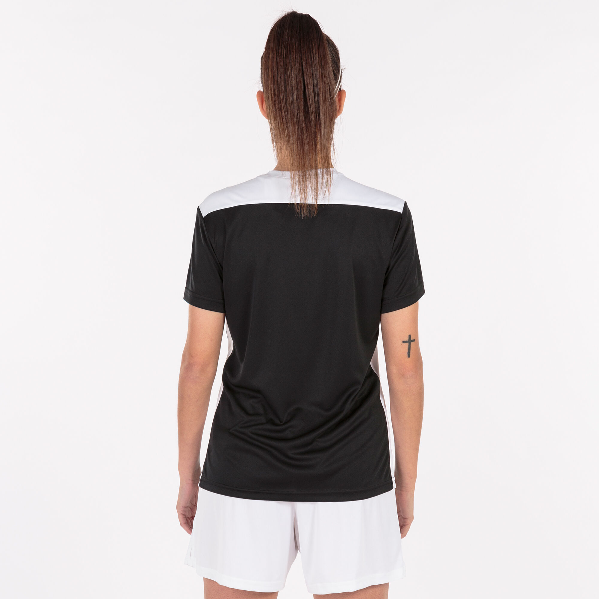 T-shirt manga curta mulher Championship VI preto branco