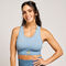 Reggiseno sportivo donna Indoor Gym blu arancione
