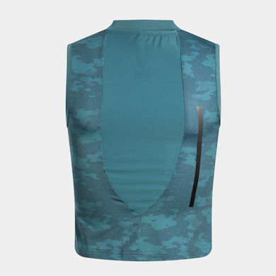 Sleeveless t-shirt woman R-City Winter  blue