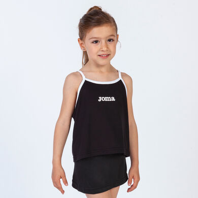Camiseta tirantes niña Vallina negro