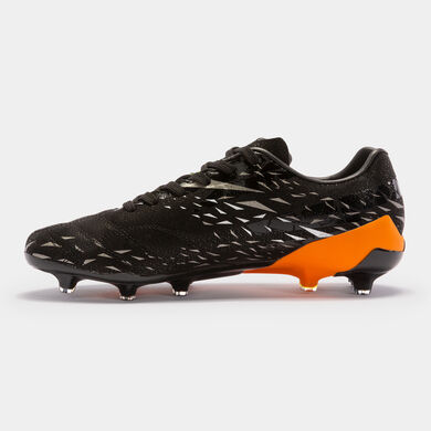 Buty piłkarskie Evolution Cup 23 utwardzony grunt FG czarny pomaranczowy