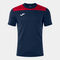 Shirt short sleeve man Phoenix III dark navy red