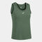 TRICOU CU BRETELE DAMĂ INDOOR GYM KAKI