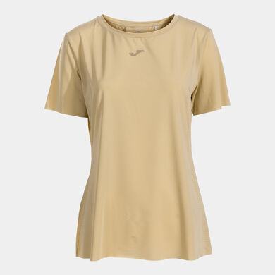 Camiseta manga corta mujer Indoor gym beige