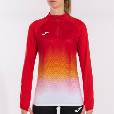 Sudadera mujer Elite VII coral flúor blanco