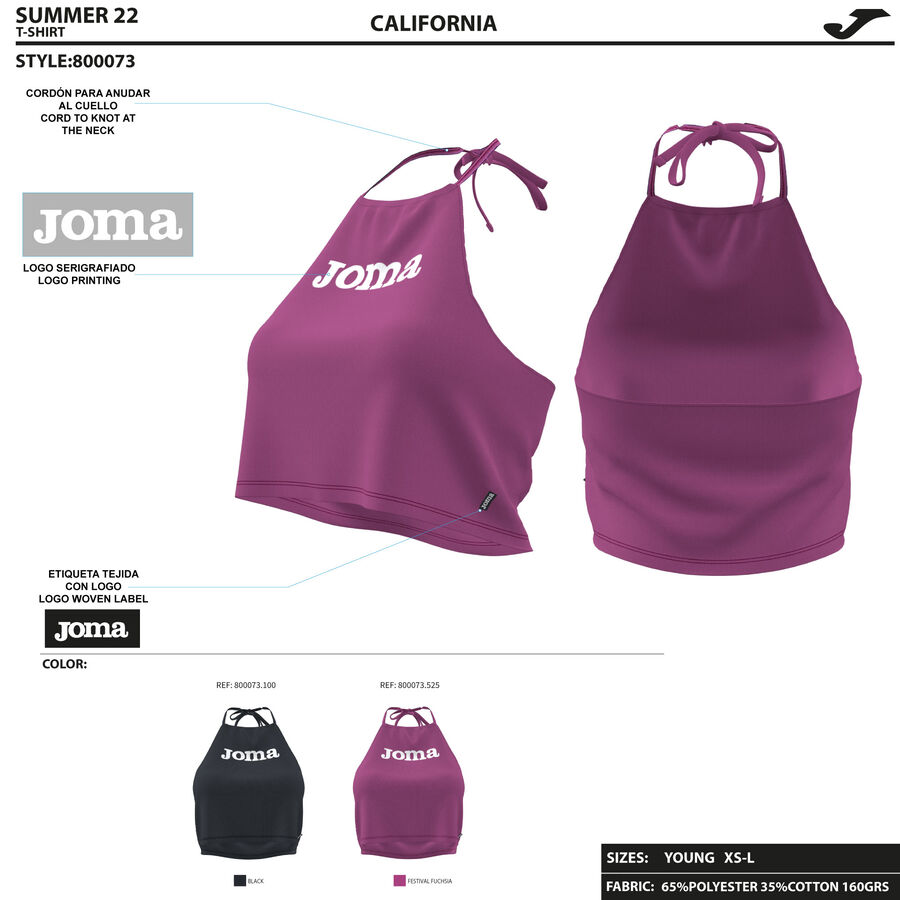 CAMISETA TIRANTES CALIFORNIA