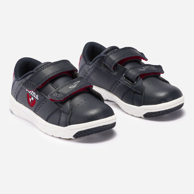 Pantofi sport casual Play 21 junior bleumarin roșu