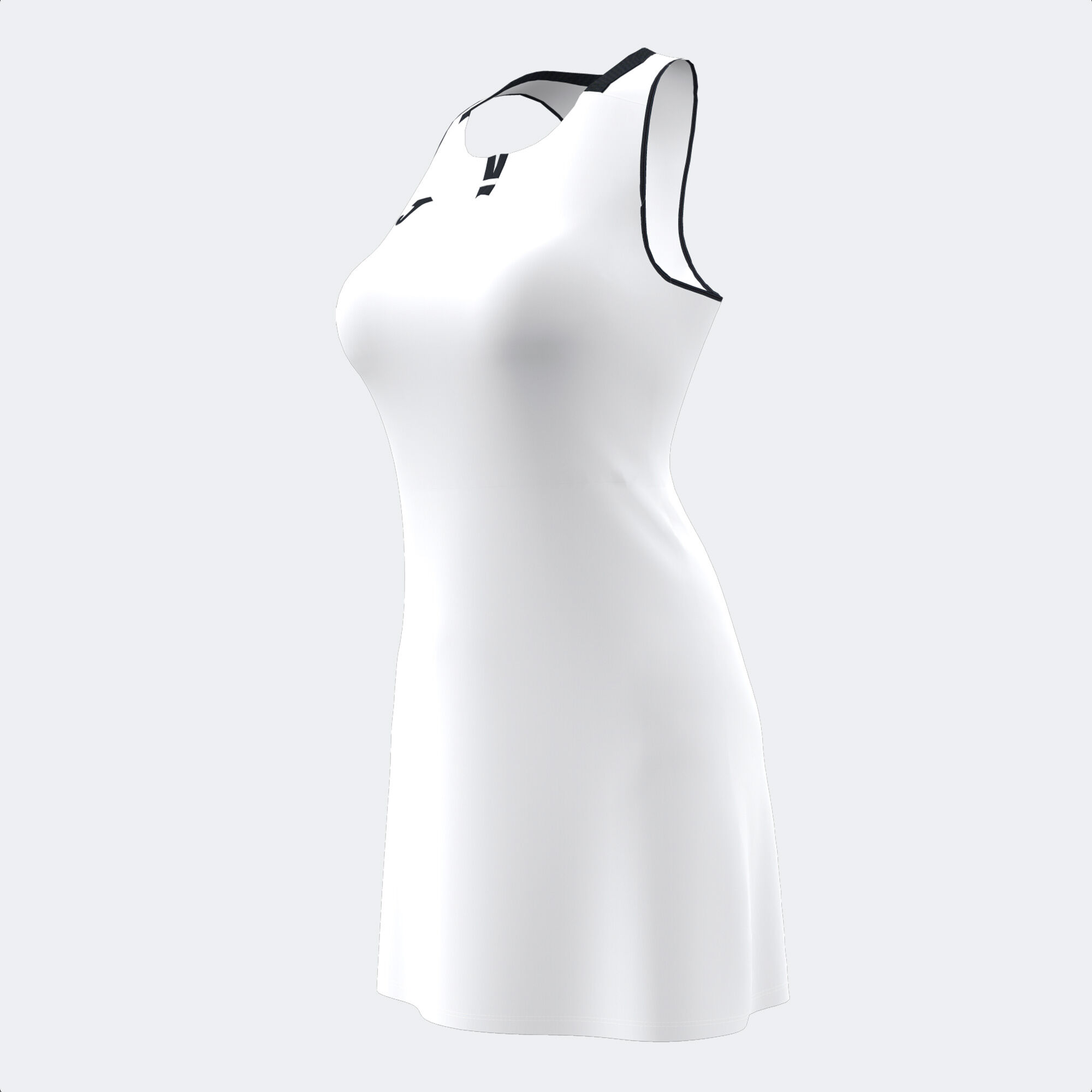 Kleid frau Ranking weiß schwarz