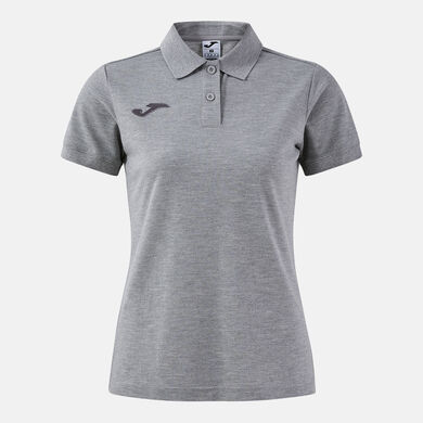 Polo shirt short-sleeve woman Bali III light gray