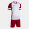 Conjunto homem Lider branco vermelho
