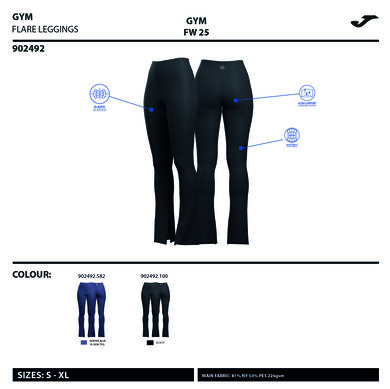 Dlugie getry kobiety Core niebieski