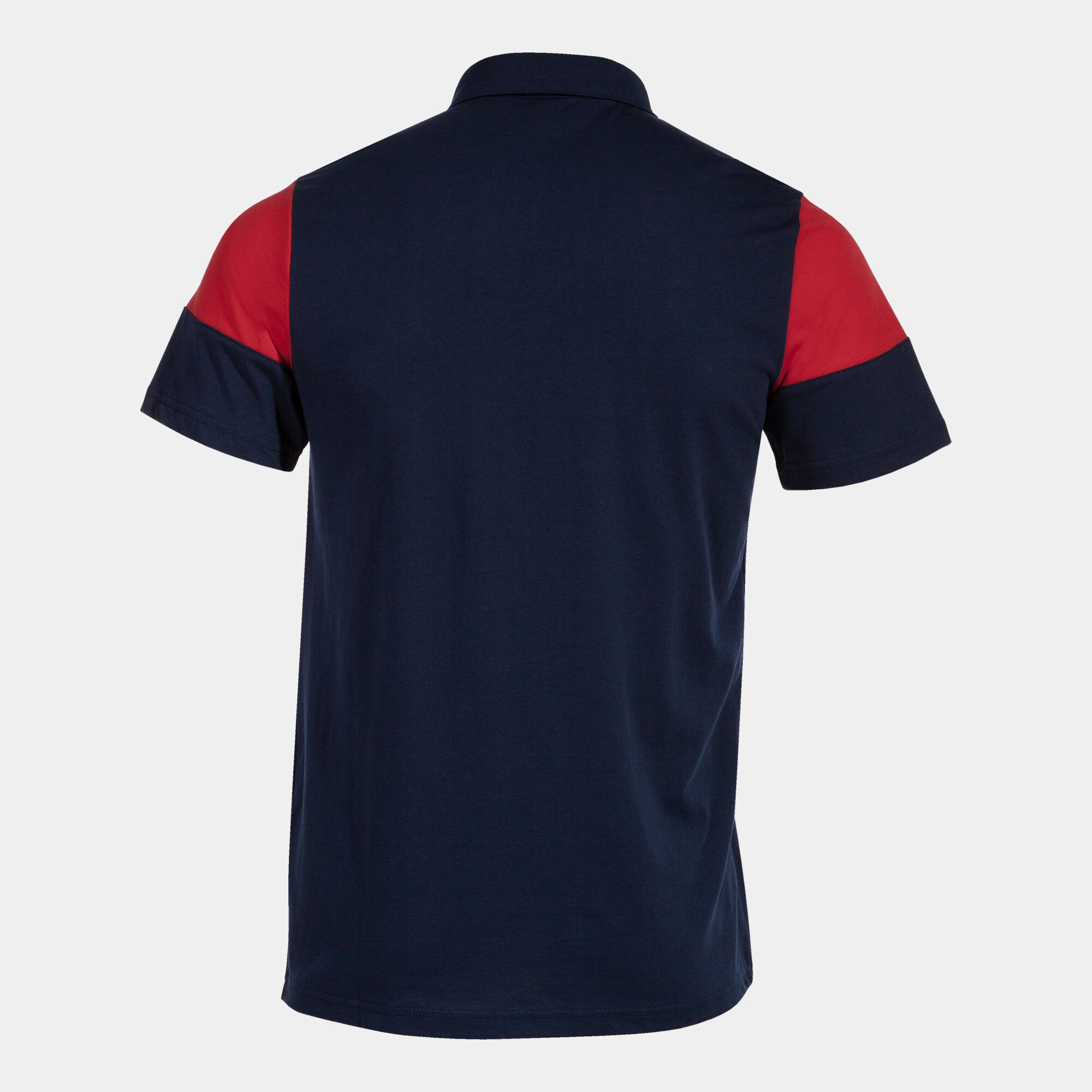 Polo shirt short-sleeve man Crew V navy blue red