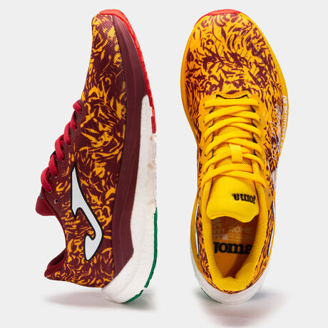 Cross 23 Run Rome The Marathon woman maroon yellow |