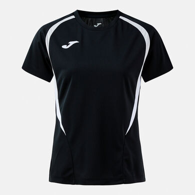 Tricou cu m&acirc;necă scurtă damă Championship 20 negru gri deschis