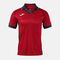 Polo shirt short-sleeve man Vintage Eco Retro red dark navy