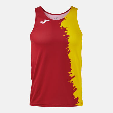 T-shirt de al&ccedil;a homem Picasho vermelho amarelo
