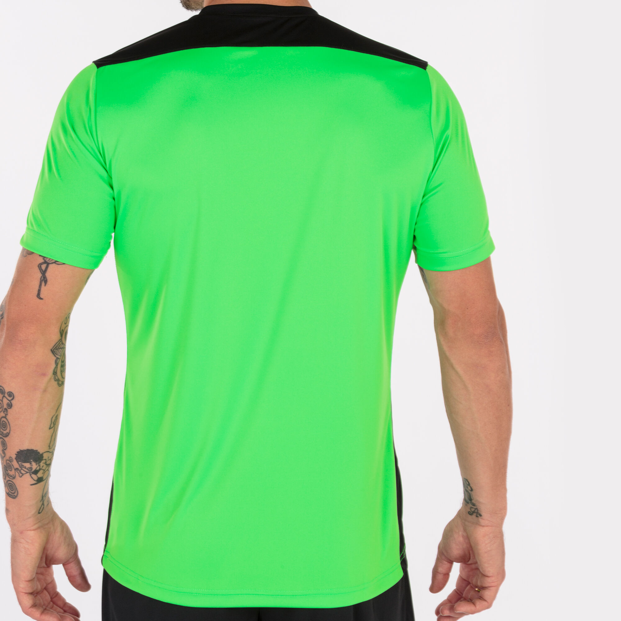 Camiseta Joma Championship VI m/c Niño Verde Flúor-Negro - Fútbol Emotion