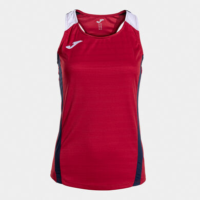 Koszulka bez rękaw&oacute;w kobiety Montreal czerwony ciemny granatowy