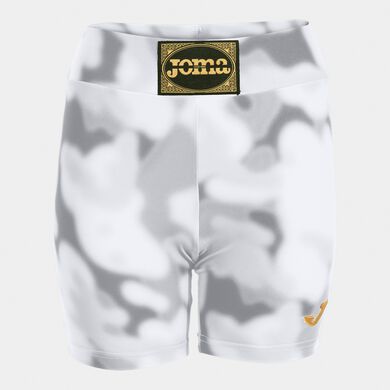 Short tights woman combat white