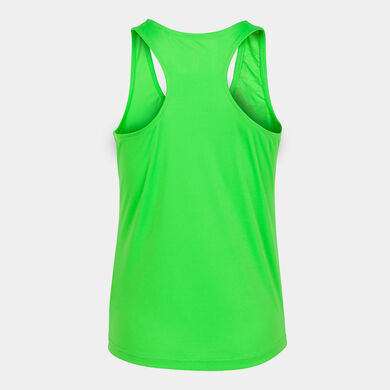 T-shirt de alça mulher Elite VIII verde fluorescente