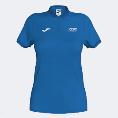 Kurzarm-poloshirt Italienischer Verband Für Tennis Und Padel frau