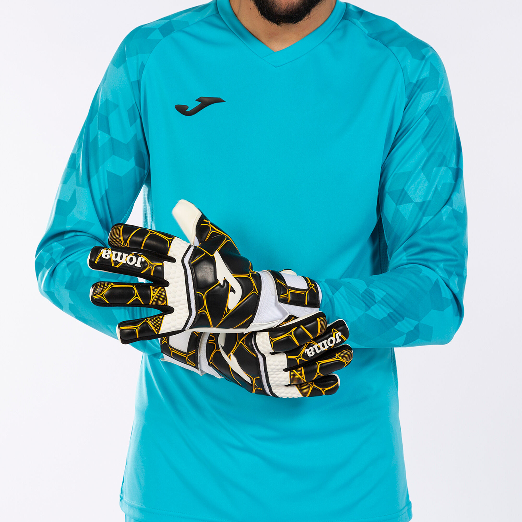 Football goalkeeper gloves Gk-Pro black gold