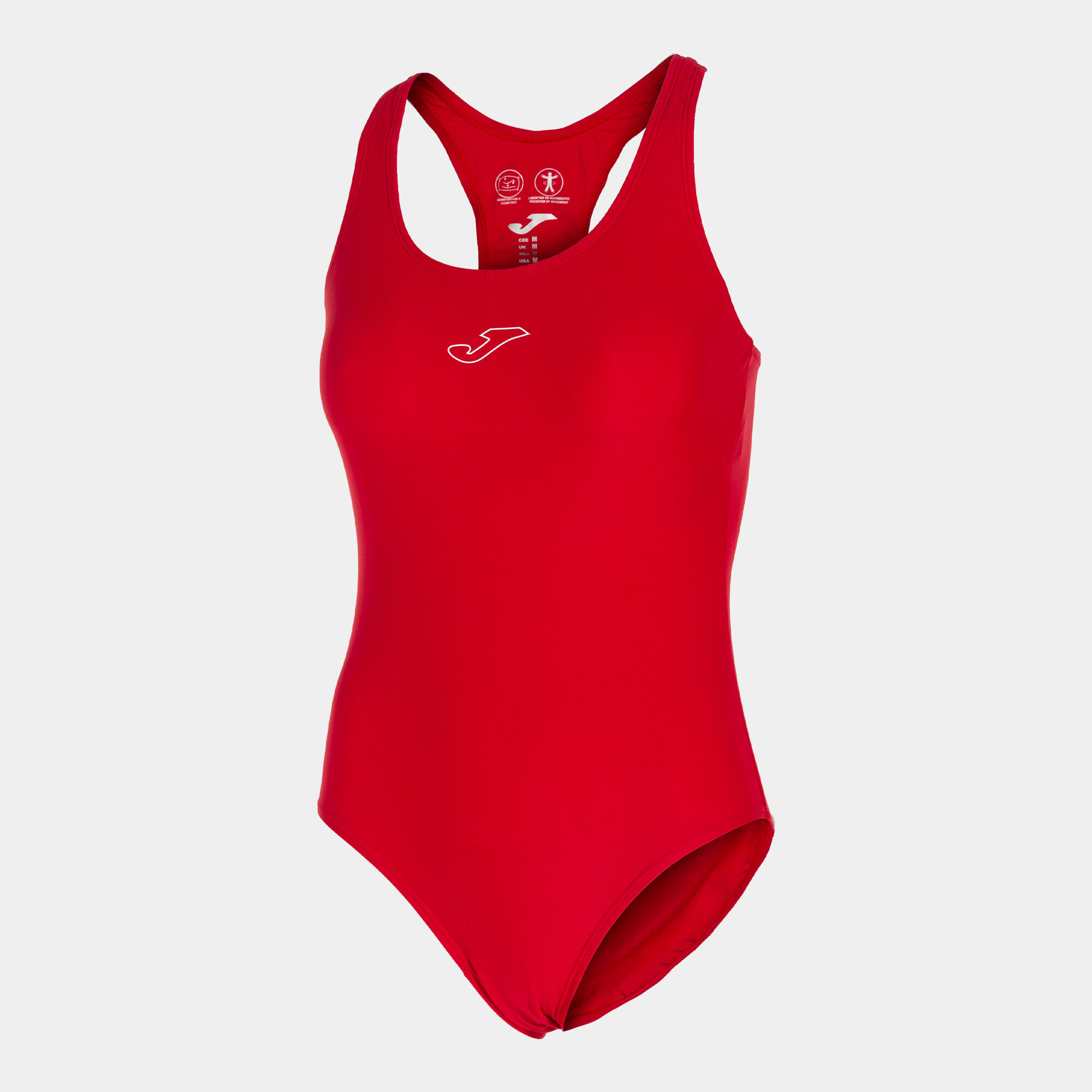 Swimsuit woman Splash red