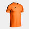 Camiseta manga corta hombre Olimpiada naranja negro