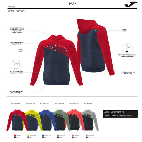 SUDADERA CON CAPUCHA PARK