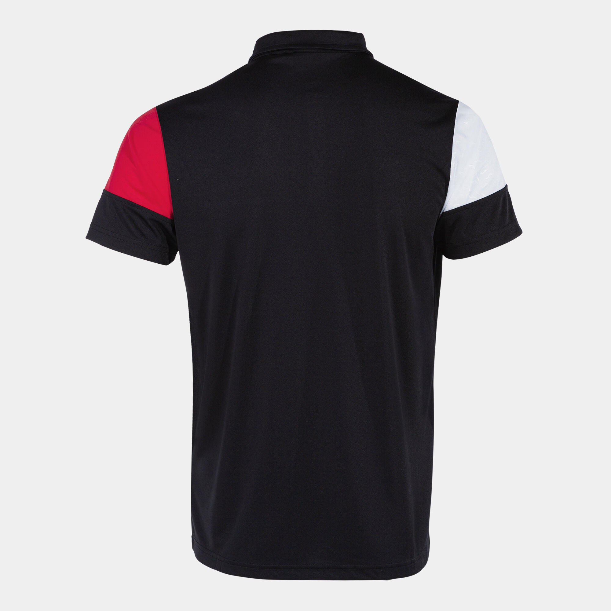 Polo manga corta hombre Crew V negro rojo