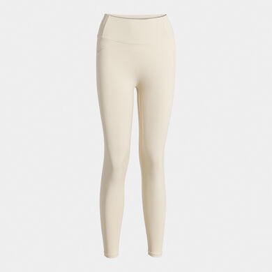 Mallas largas mujer Indoor gym beige